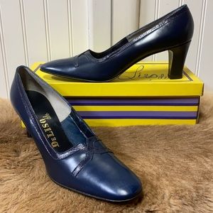 50s Vintage De Liso Debs Mod Heels Shoes 10